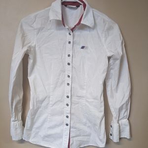 BMW white button down